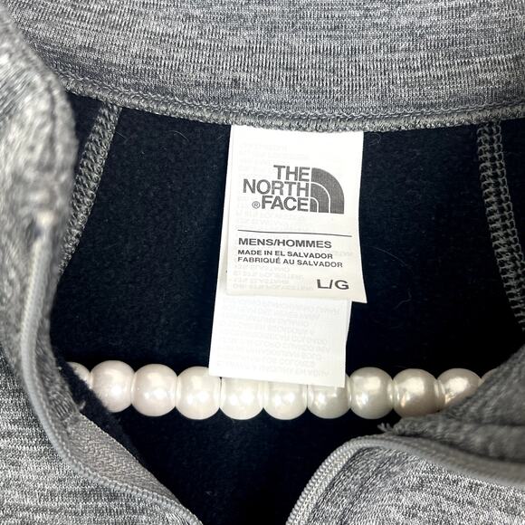 the North Face Glacier 1/4 Zip Fleece in Gray SZ L - Picture 7 of 7